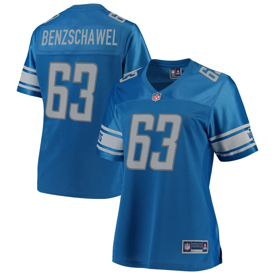 Beau Benzschawel Detroit Lions NFL Pro Line Women's Team Player Jersey - Royal Blue