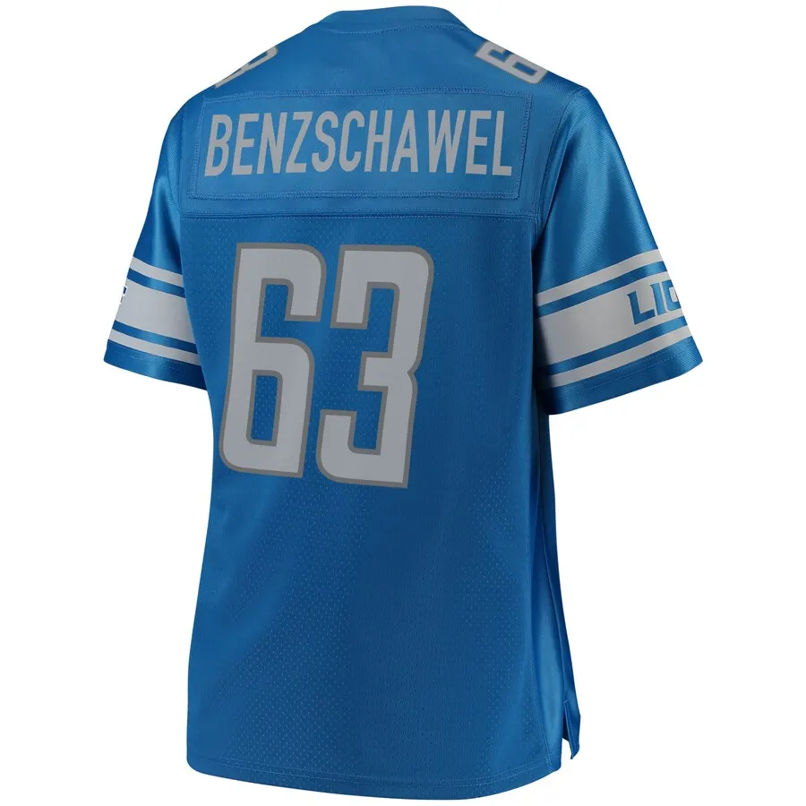 Beau Benzschawel Detroit Lions NFL Pro Line Women's Team Player Jersey - Royal Blue - Image 3