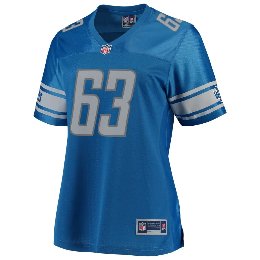 Beau Benzschawel Detroit Lions NFL Pro Line Women's Team Player Jersey - Royal Blue - Image 2