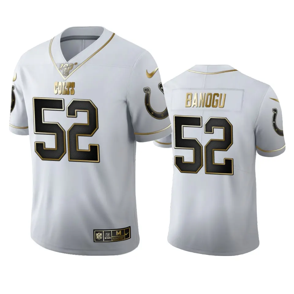 Ben Banogu Indianapolis Colts Nike 100th Season Golden Edition Jersey - White