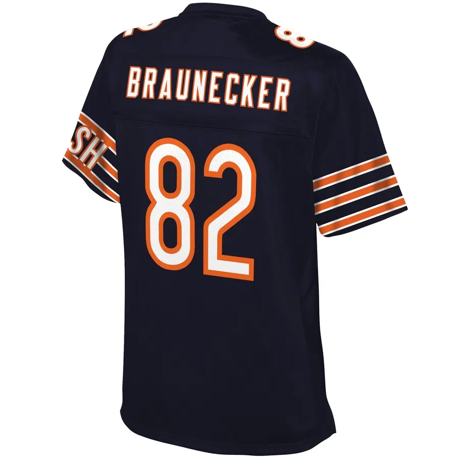Ben Braunecker Chicago Bears NFL Pro Line Women's Team Player Jersey - Navy - Image 3