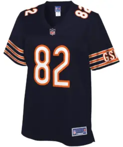 Alternative view of Ben Braunecker Chicago Bears NFL Pro Line Women's Team Player Jersey - Navy