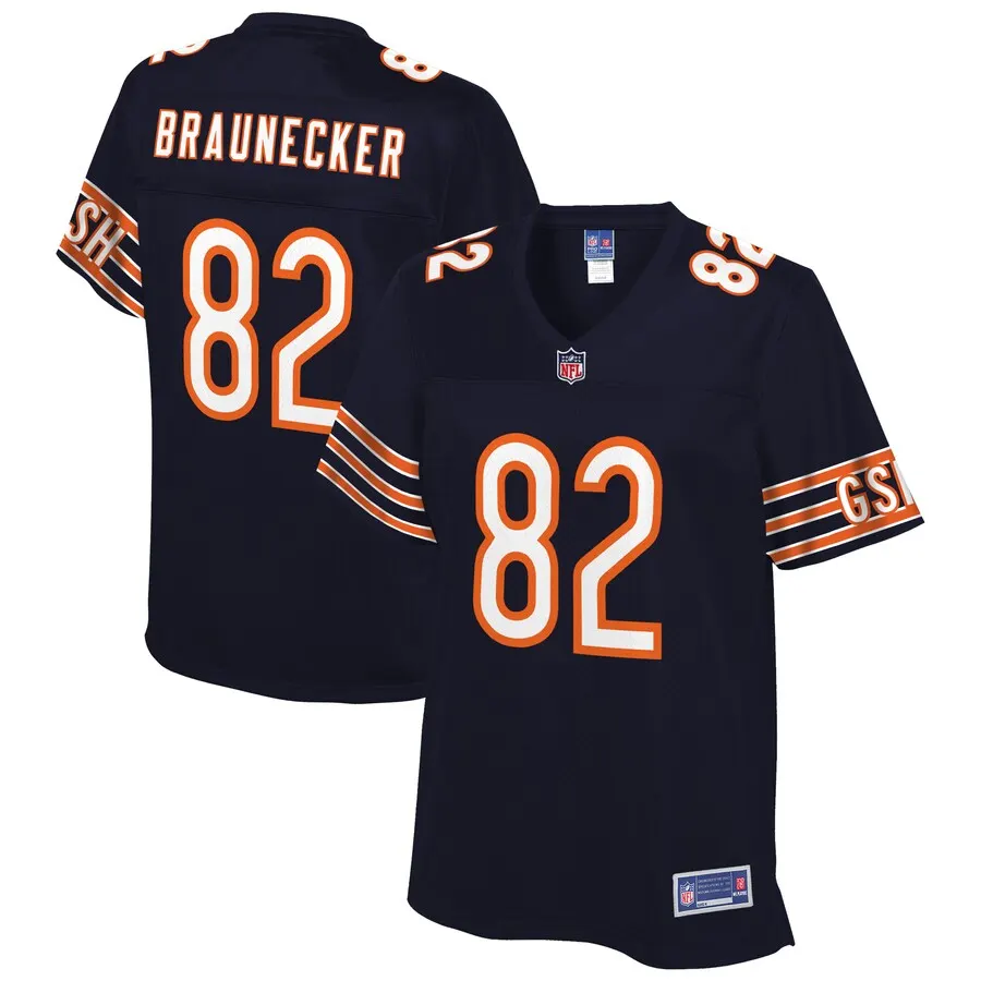 Ben Braunecker Chicago Bears NFL Pro Line Women's Team Player Jersey - Navy