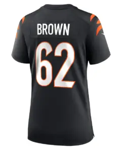 Ben Brown Cincinnati Bengals Nike Women's Game Player Jersey - Black - Image 4