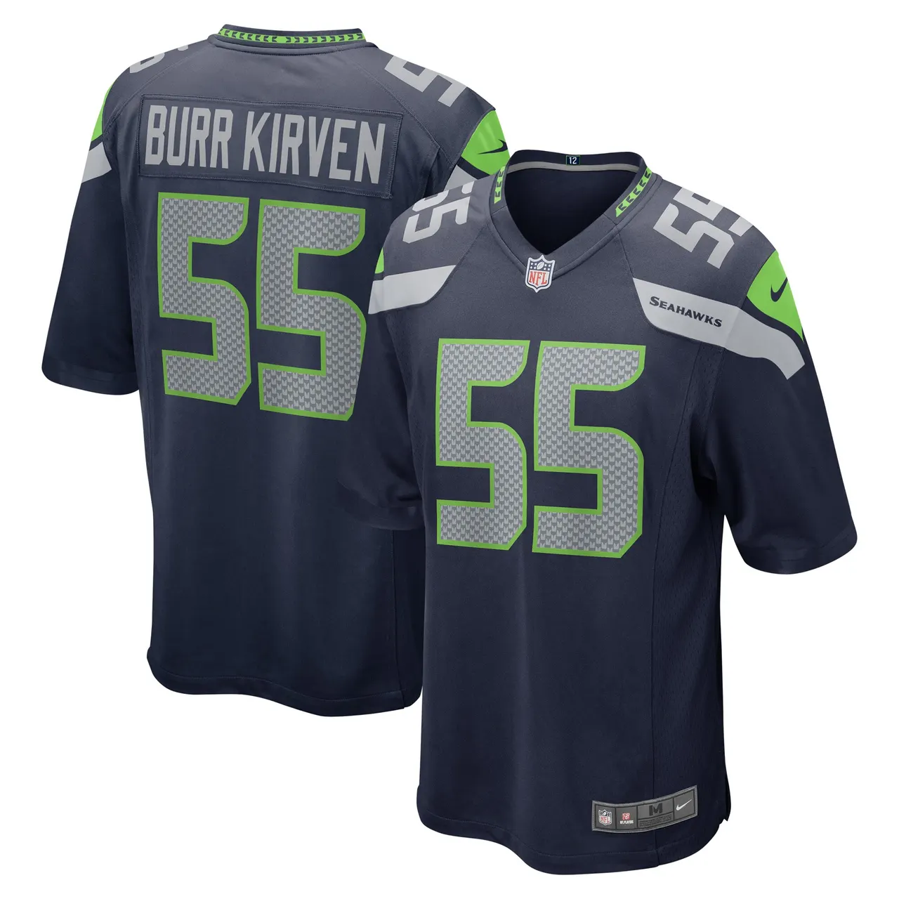 Ben Burr-Kirven Seattle Seahawks Nike Game Jersey - College Navy - Image 2