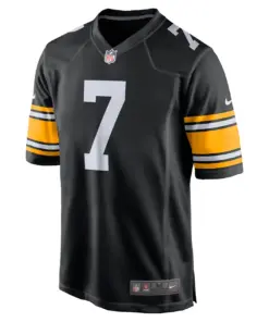 Ben Roethlisberger Pittsburgh Steelers Nike Alternate Game Jersey - Black - Image 3