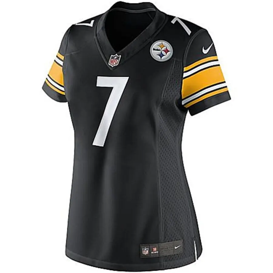 Ben Roethlisberger Pittsburgh Steelers Nike Girls Youth Game Jersey - Black - Image 2