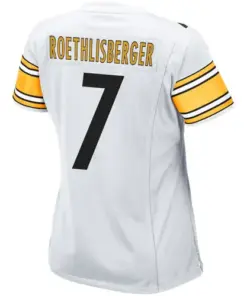 Ben Roethlisberger Pittsburgh Steelers Nike Women's Game Jersey - White - Image 4