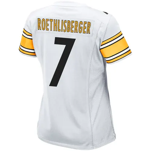 Ben Roethlisberger Pittsburgh Steelers Nike Women's Game Jersey - White - Image 4