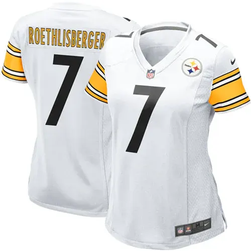 Ben Roethlisberger Pittsburgh Steelers Nike Women's Game Jersey - White - Image 2