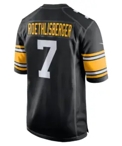 Ben Roethlisberger Pittsburgh Steelers Nike Youth 2018 Game Jersey - Black - Image 3