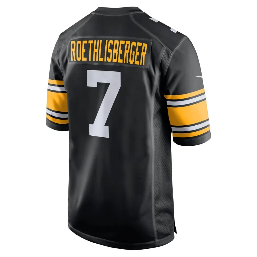 Ben Roethlisberger Pittsburgh Steelers Nike Youth 2018 Game Jersey - Black - Image 3