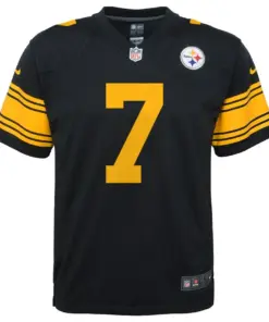 Alternative view of Ben Roethlisberger Pittsburgh Steelers Nike Youth Color Rush Game Jersey - Black