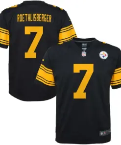 Ben Roethlisberger Pittsburgh Steelers Nike Youth Color Rush Game Jersey - Black