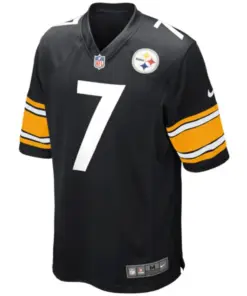Ben Roethlisberger Pittsburgh Steelers Nike Youth Team Color Game Jersey - Black - Image 2