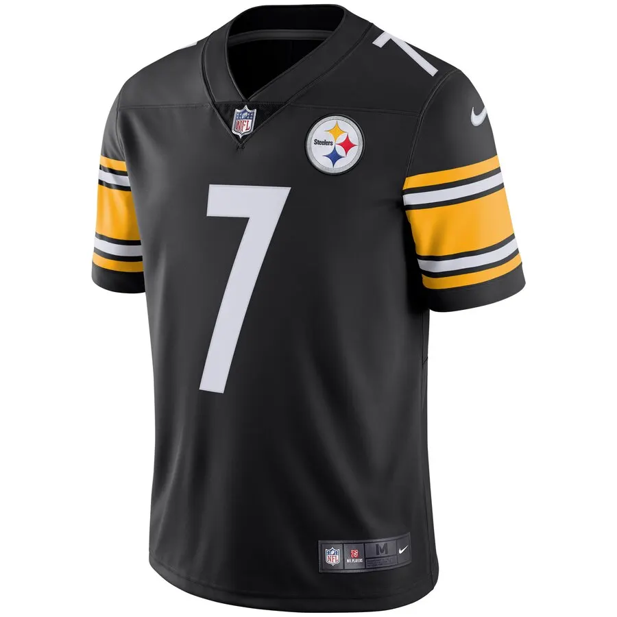 Ben Roethlisberger Pittsburgh Steelers Nike Youth Vapor Untouchable Limited Player Jersey - Black - Image 2