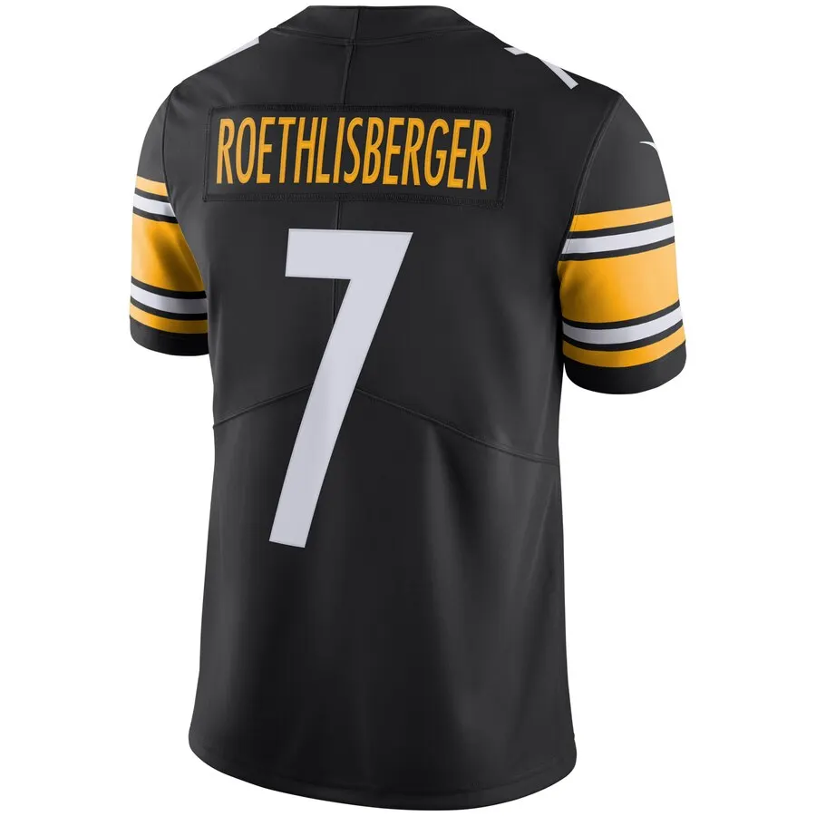 Ben Roethlisberger Pittsburgh Steelers Nike Youth Vapor Untouchable Limited Player Jersey - Black - Image 3