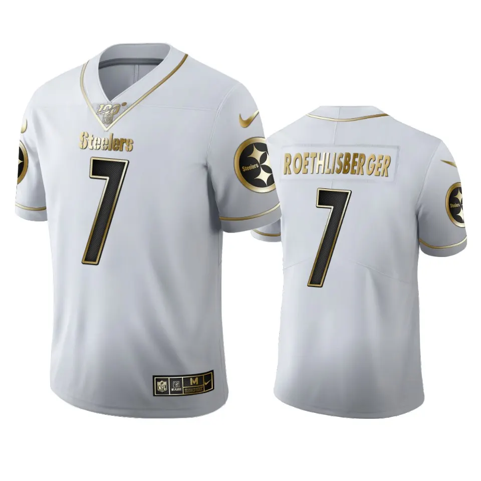 Ben Roethlisberger Pittsburgh Steelers Nike 100th Season Golden Edition Jersey - White
