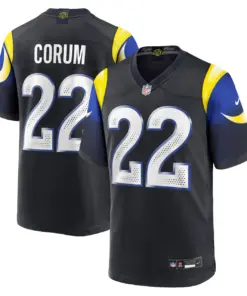 Blake Corum Los Angeles Rams Nike 2025 Rivalries Collection Game Jersey - Midnight Blue