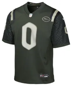 Alternative view of Braelon Allen New York Jets Nike Youth 2025 Rivalries Collection Game Jersey - Gotham Green