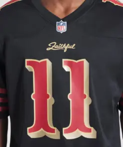 Brandon Aiyuk San Francisco 49ers Nike 2025 Rivalries Collection Game Jersey - Black - Image 6