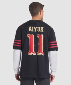 Brandon Aiyuk San Francisco 49ers Nike 2025 Rivalries Collection Limited Jersey - Black - Image 5