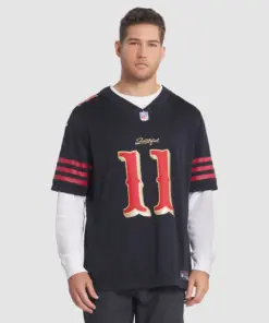 Brandon Aiyuk San Francisco 49ers Nike 2025 Rivalries Collection Limited Jersey - Black - Image 4