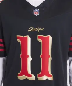 Brandon Aiyuk San Francisco 49ers Nike 2025 Rivalries Collection Limited Jersey - Black - Image 6