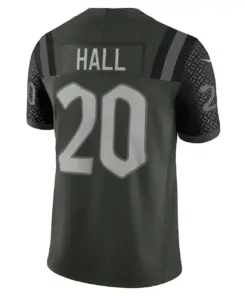 Breece Hall New York Jets Nike 2025 Rivalries Collection Limited Jersey - Gotham Green - Image 3