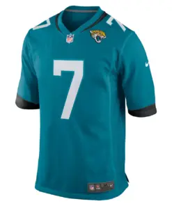 Alternative view of Brian Thomas Jr Jacksonville Jaguars Nike 2024 NFL Draft First Round Pick Player Game Jersey - Teal