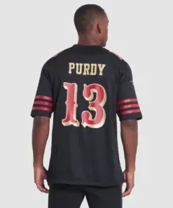 Brock Purdy San Francisco 49ers Nike 2025 Rivalries Collection Game Jersey - Black - Image 5