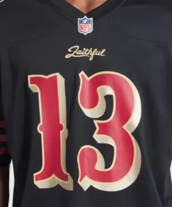 Brock Purdy San Francisco 49ers Nike 2025 Rivalries Collection Game Jersey - Black - Image 6