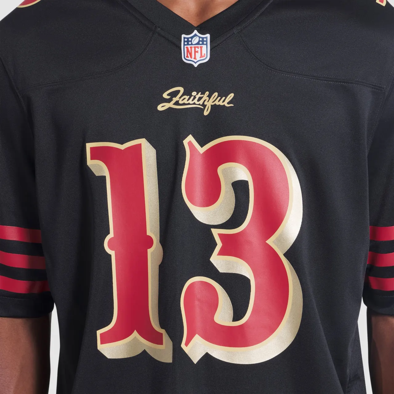Brock Purdy San Francisco 49ers Nike 2025 Rivalries Collection Game Jersey - Black - Image 6