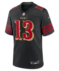 Alternative view of Brock Purdy San Francisco 49ers Nike 2025 Rivalries Collection Game Jersey - Black