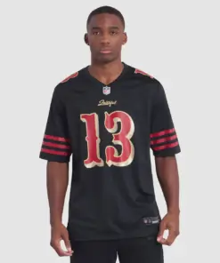 Brock Purdy San Francisco 49ers Nike 2025 Rivalries Collection Game Jersey - Black - Image 4
