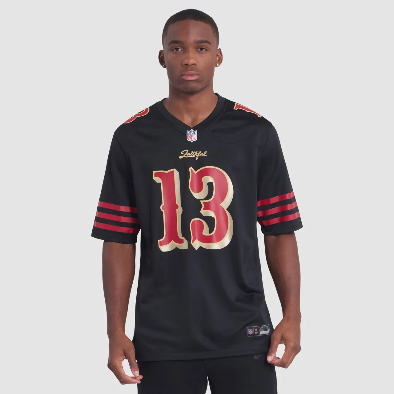 Brock Purdy San Francisco 49ers Nike 2025 Rivalries Collection Game Jersey - Black - Image 4