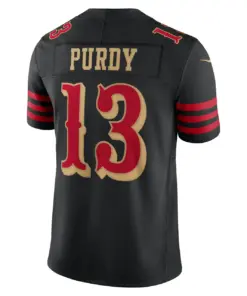 Brock Purdy San Francisco 49ers Nike 2025 Rivalries Collection Limited Jersey - Black - Image 3