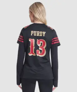 Brock Purdy San Francisco 49ers Nike Women's 2025 Rivalries Collection Game Jersey - Black - Image 5