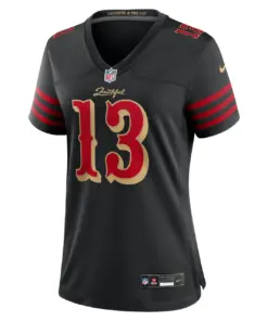 Alternative view of Brock Purdy San Francisco 49ers Nike Women's 2025 Rivalries Collection Game Jersey - Black