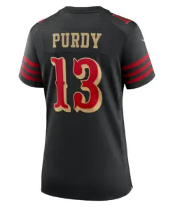 Brock Purdy San Francisco 49ers Nike Women's 2025 Rivalries Collection Game Jersey - Black - Image 3