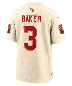 Budda Baker Arizona Cardinals Nike 2025 Rivalries Collection Game Jersey - Natural - Image 3