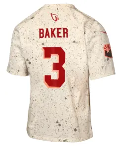 Budda Baker Arizona Cardinals Nike Youth 2025 Rivalries Collection Game Jersey - Natural - Image 3