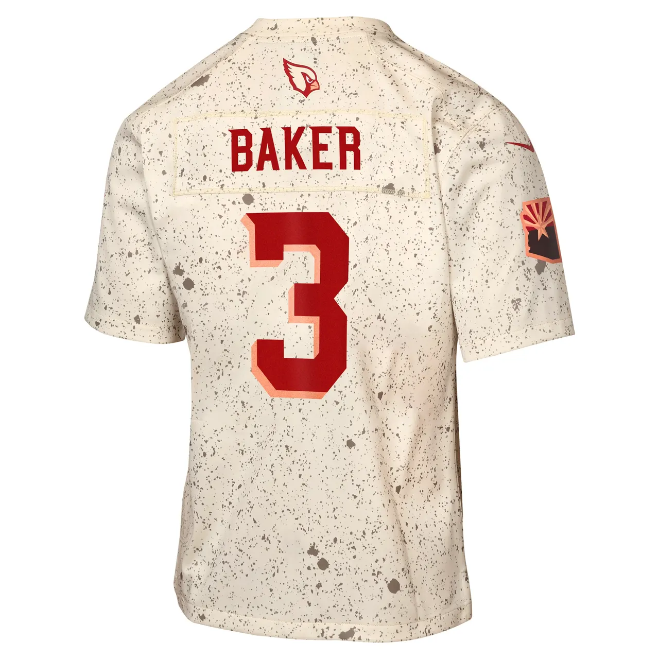 Budda Baker Arizona Cardinals Nike Youth 2025 Rivalries Collection Game Jersey - Natural - Image 3