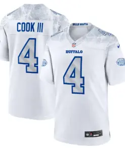 James Cook Buffalo Bills Nike Rivalries Collection Game Jersey - White - James Cook Mens - White