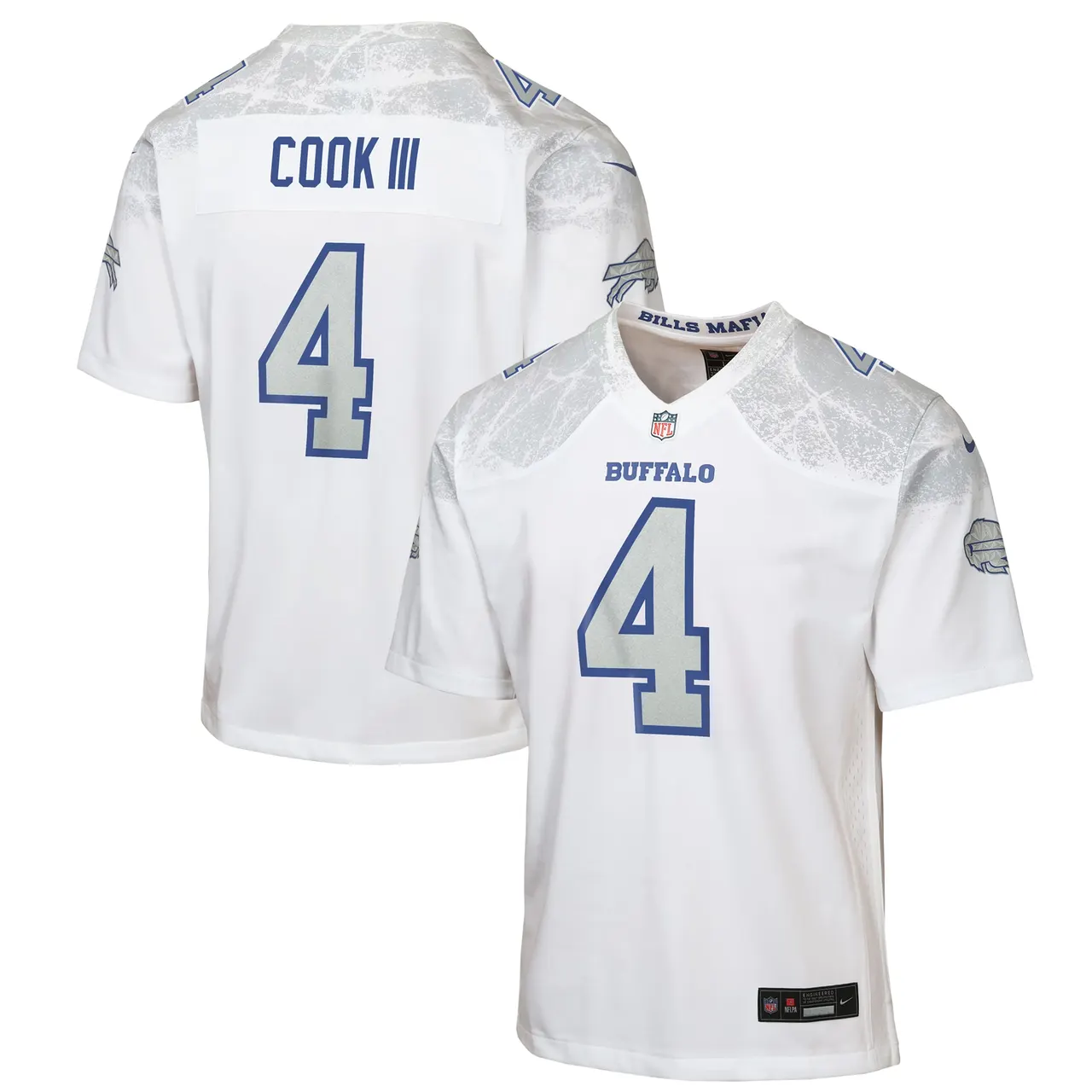 James Cook Buffalo Bills Nike Youth Rivalries Collection Game Jersey - White - James Cook - White