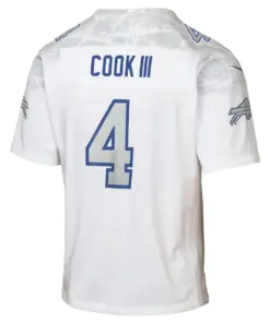 James Cook Buffalo Bills Nike Youth Rivalries Collection Game Jersey - White - James Cook - White - Image 3