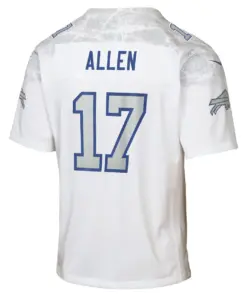 Josh Allen Buffalo Bills Nike Youth Rivalries Collection Game Jersey - White - Josh Allen - White - Image 3