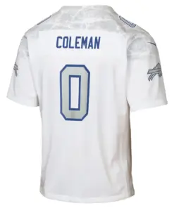 Keon Coleman Buffalo Bills Nike Youth Rivalries Collection Game Jersey - White - Keon Coleman - White - Image 3