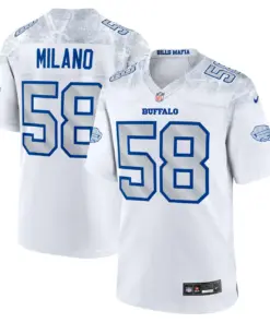 Matt Milano Buffalo Bills Nike Rivalries Collection Game Jersey - White - Matt Milano Mens - White