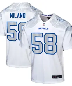Matt Milano Buffalo Bills Nike Youth Rivalries Collection Game Jersey - White - Matt Milano - White